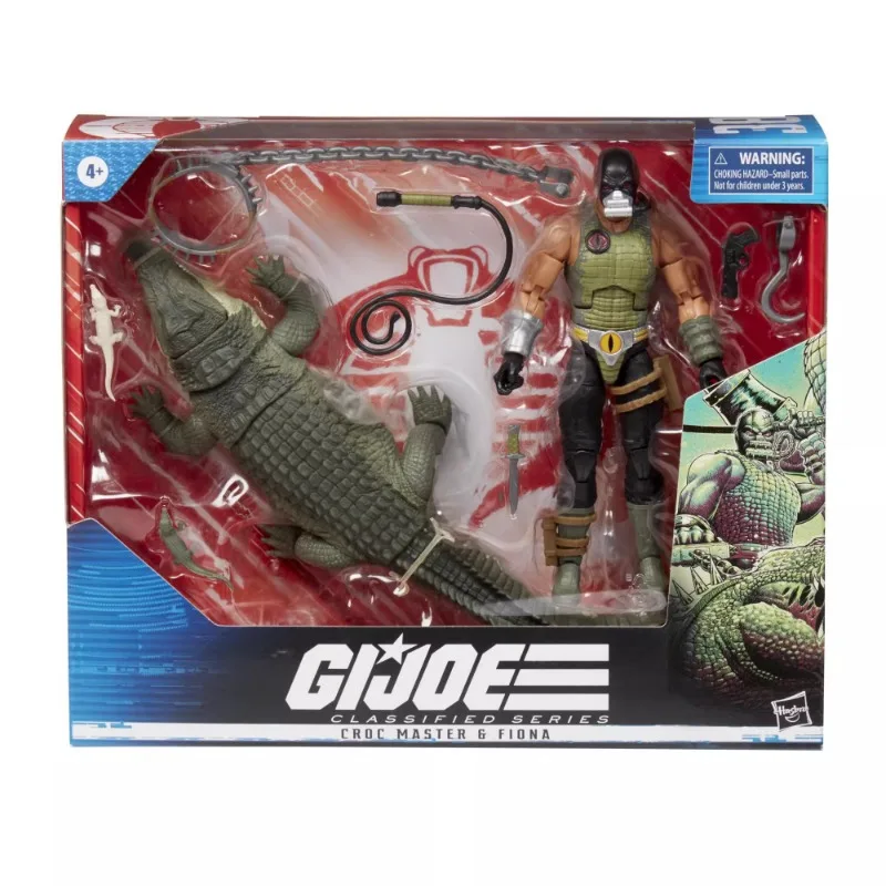 

Hasbro Joe Special Forces Top Secret Series CROC MASTER G FIONA Crocodile Master and Fiona 6-inch Mobile Figure Model Toy Gift