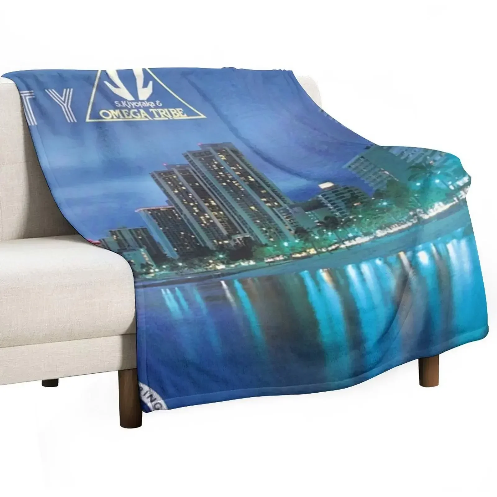 S. KIYOTAKA & OMEGA TRIBE - AQUA CITY (1983) Throw Blanket Vintage christmas decoration christmas gifts Multi-Purpose Blankets