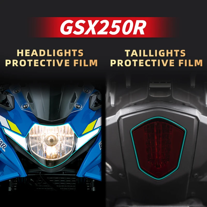 

Used For SUZUKI GSX250R GSX250 Headlight taillight protective film accessories modification paste a variety of options