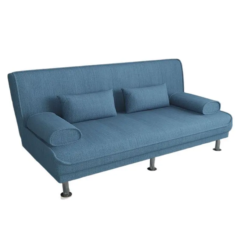 

Foldable sofa bed removable and washable simple fabric multi-functional lazy sofa small apartment double living room rental
