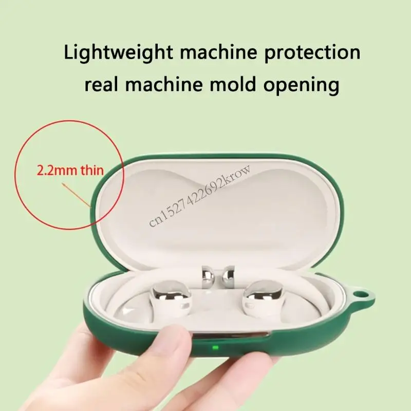 Earphone Cover Shockproof Wrap Case Skin Antiscratch Guard Washable Silicone Housing Shell Enhances Grip for QCY Crossky R70