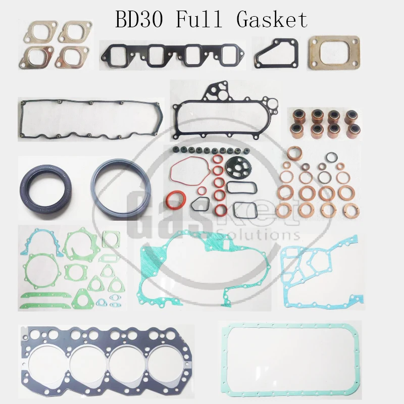 BD30 ED33 Full Overhaul Gasket Kit For Nissan Engine Hitachi EX70 EX60 Excavator Set