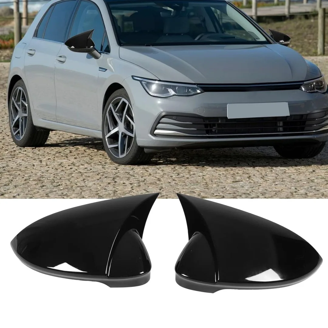 

2 Pcs Horned Car Side Mirror Cover For VW ID.3 ID3 2019 2020 2021 Rearview Mirror Cover Trim Wing Cap Exterior Rear View Case