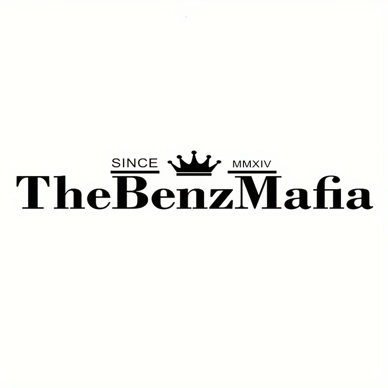 Car Sticker Thebenzmafia Vinyl Decal Sticker, Graphic Pattern, Single Use, for Glass Surfaces Windows And Bumper Body Decoration
