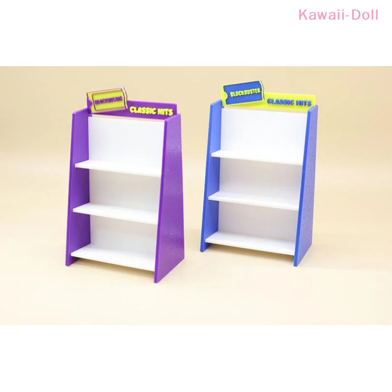 [NOVO] 1 Conjunto de Acessórios para Casa de Bonecas 1/12: Gravador Retrô, Fita de Vídeo e Prateleira - Miniatura para Cenário de Sala de Estar e Brinquedo para Bonecas