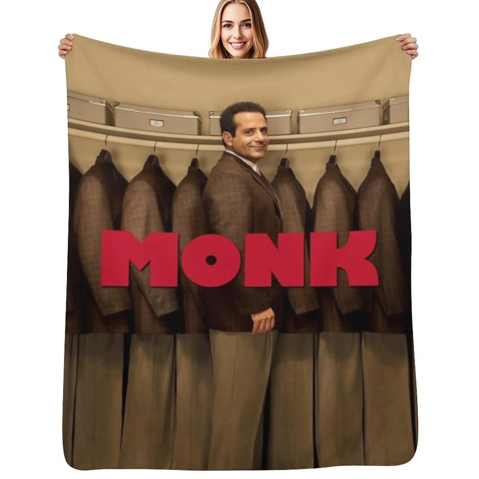 أدريان الراهب رمي بطانية لينة كبيرة السياحية ريتروس عيد الميلاد الديكور بطانية