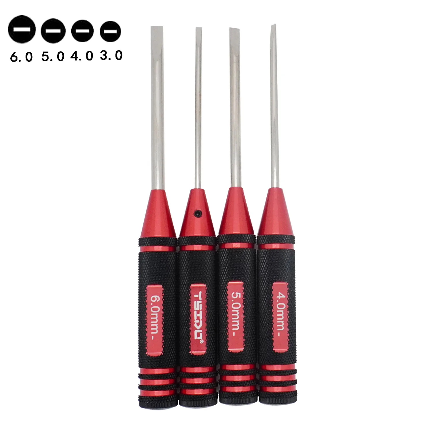 3/4/5/6mm Slotted/Cross Screwdriver 1/16 5/64 3/32 0.05/1.5/2/2.5/3mm Hexagon Screwdriver Tool for RC Model Helicopter Boat Cars