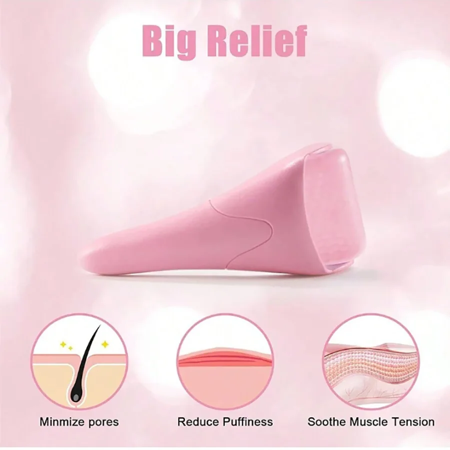 Rosto cuidados com a pele limpo encolher poros ferramenta facial rejuvenescimento da pele rolo de gelo raspagem placa conjunto beleza levantamento contorno massageador