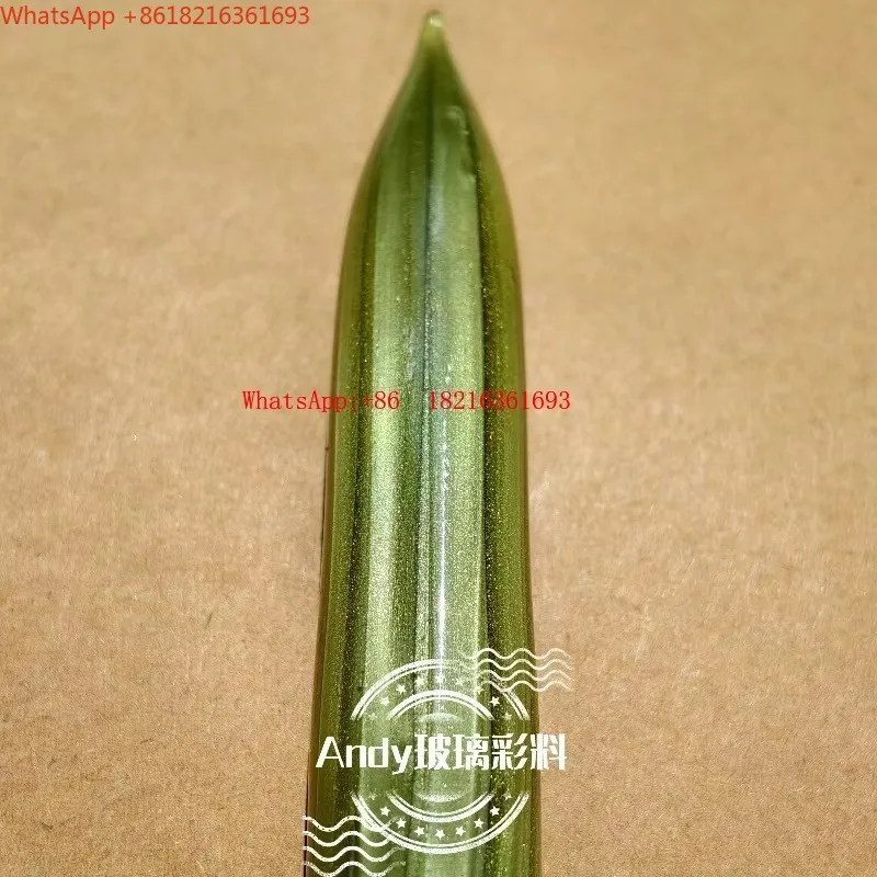 Limited Offer Handmade DIY Glass Burning Hard Material Experiment Liquid Metal, Yellow Green Metal Texture Stick
