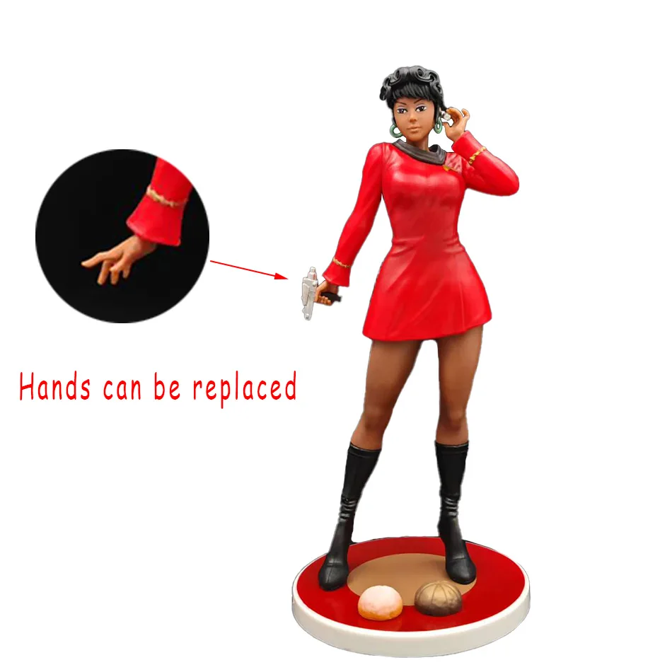 Figura de Anime caliente Star Trek oficial de comunicación Uhura StarCraft estatuilla de postura de pie modelo de escritorio ornamento juguetes de Navidad