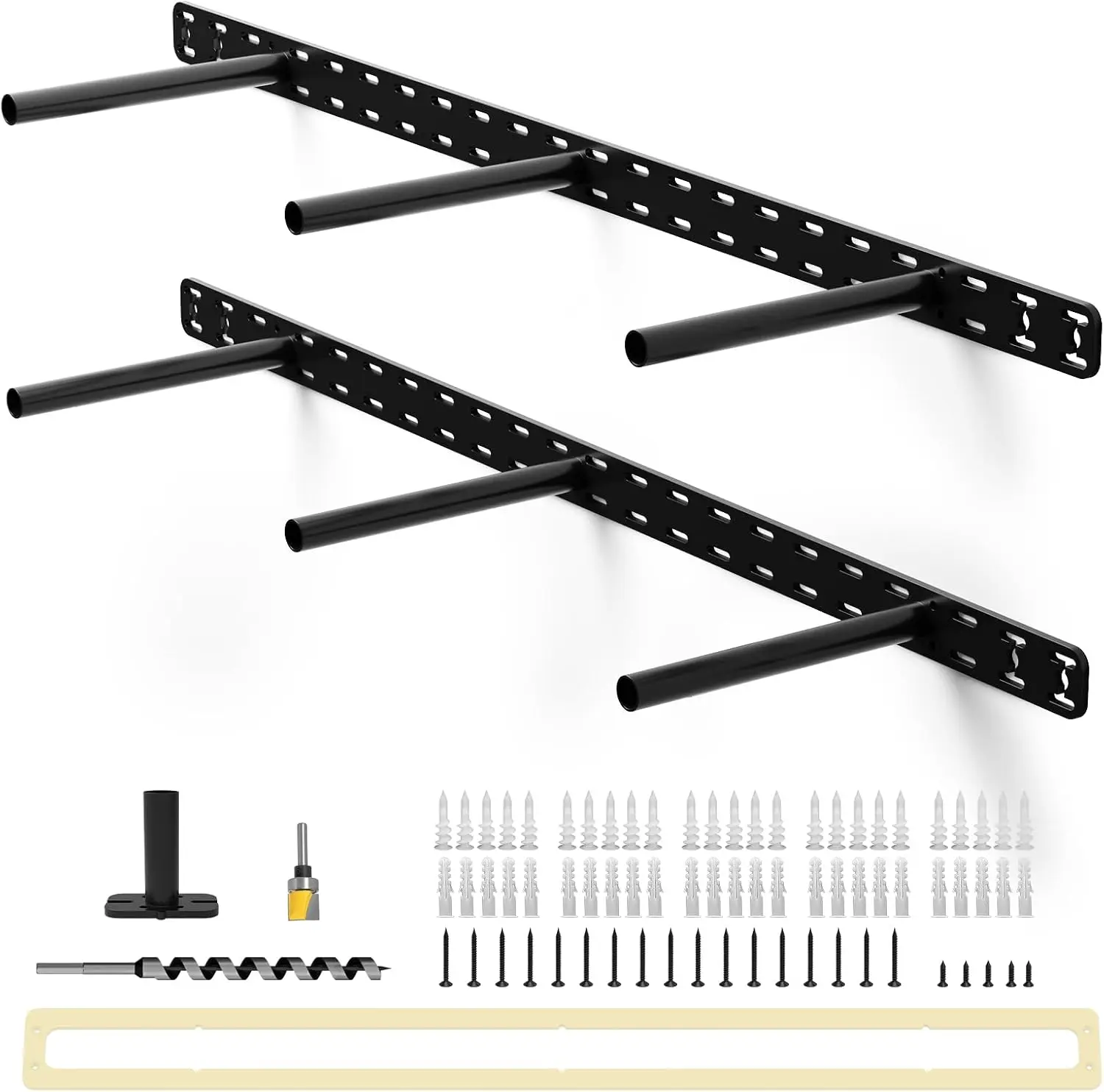 2pcs Floating Shelf Hardware Heavy Duty Hidden Shelf Brackets Support,Wall Mounting Invisible Floating Shelves Bracket (34