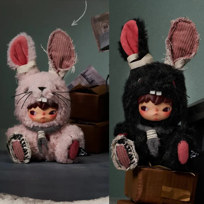 

Оригинальные плюшевые куклы POPMATR Hirono Little Hare в слепой коробке, милые плюшевые брелоки, коллекционные игрушки, художественный подарок для фанатов и коллекционеров
