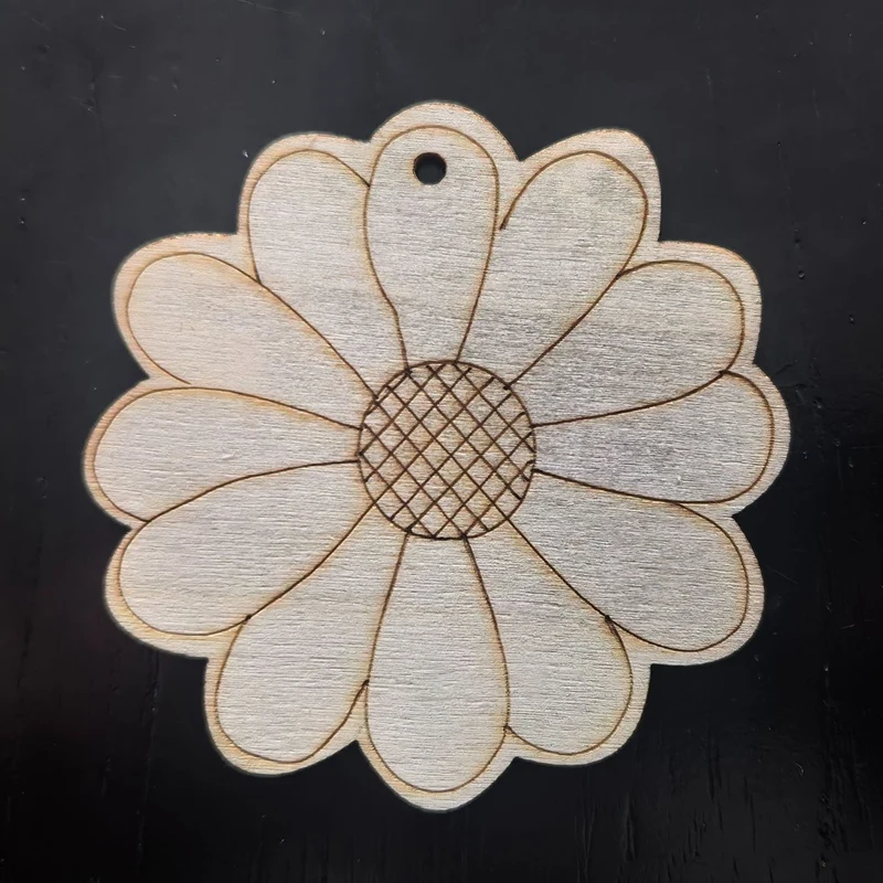 Umweltfreundlich, 60 Stück, unvollendete Holzblumen-Bastelarbeiten, leere Blumenform, Holzdekorationen, Blumen, Weihnachten, Thanksgiving-Dekoration