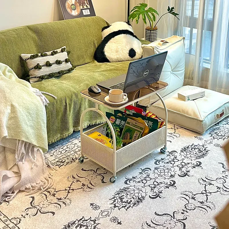 Sofa Coffee Table, Living Room, Bedside, Trolley, Mobile, Creative, Shelf, Small Table, Storage, Side Table view 3