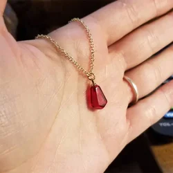 Pomegranate Seed Pendant Necklace women jewelry