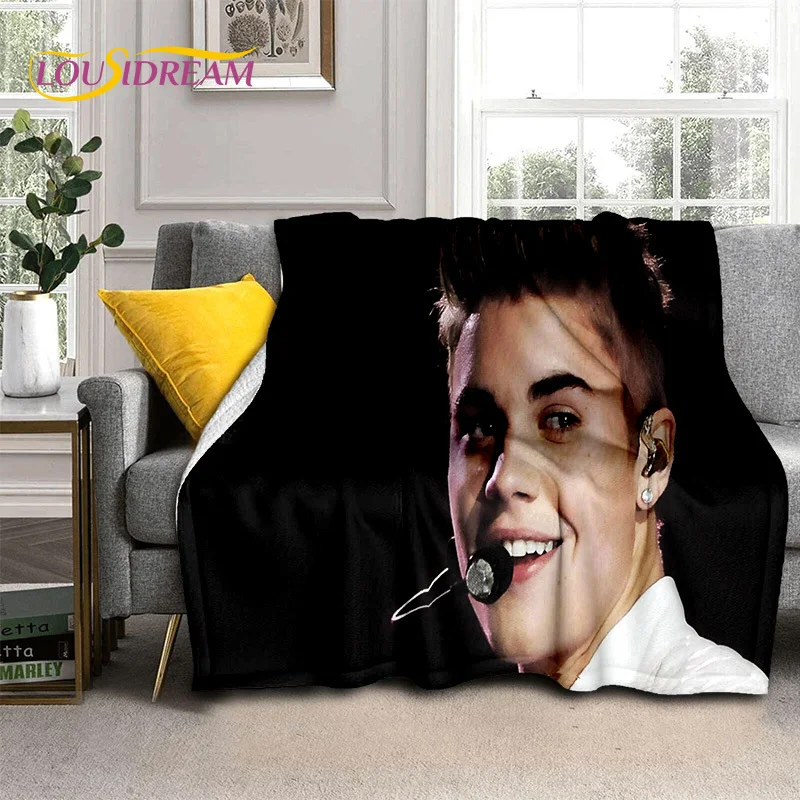 人気歌手ジャスティン・ビーバー JBiebs ブランケット、ソフトスロー