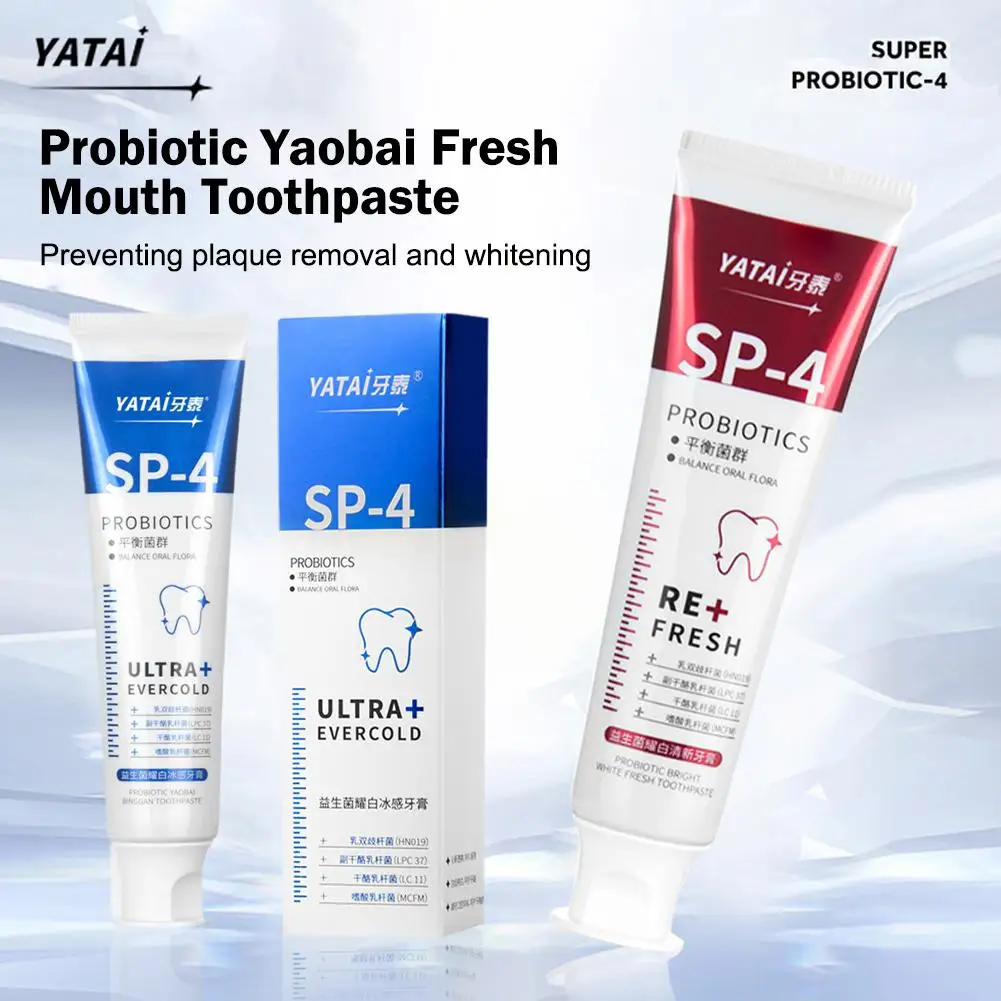 

Probiotic Whitening Shark Toothpaste Teeth Whitening Breath Care 120g Toothpaste Plaque Toothpaste Oral Prevents U9s1