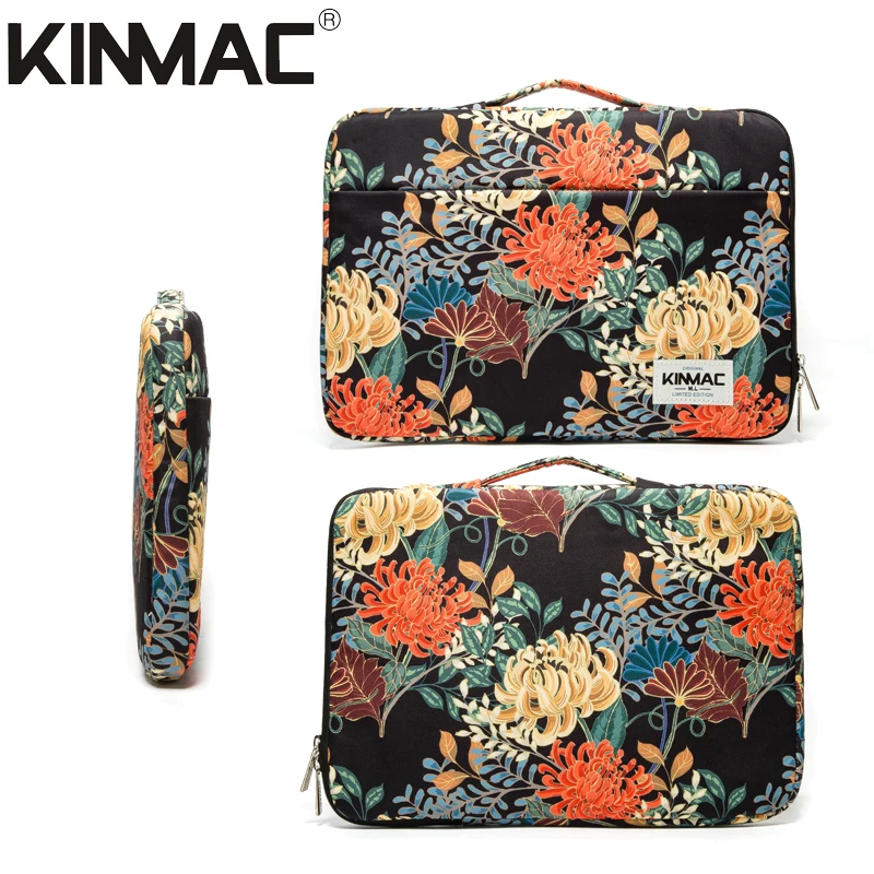 Imagem -04 - Kinmac-bolsa para Laptop para Homens e Mulheres 13.3 14 15.4 15.6 Bolsa Capa para Macbook Air Pro m1 Notebook pc Pasta Gota Marca Kc122