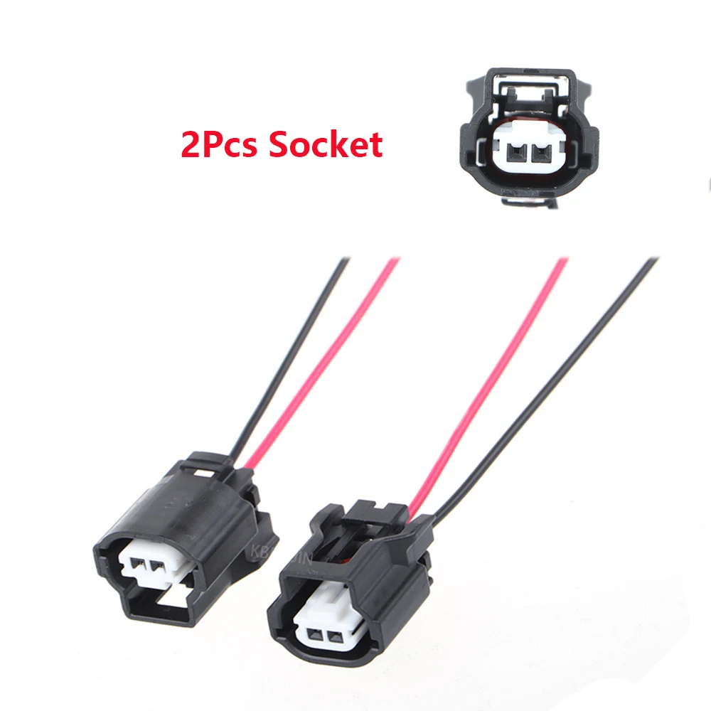 

For Honda Accord Civic Fit City Sensor Socket Wire Harness Connector Replacement Parts 2PC