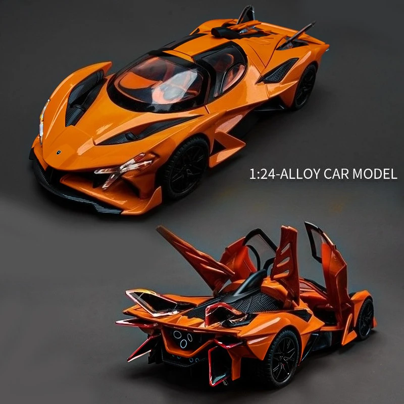 

Модель суперкара Project EVO 1:24, литая под давлением, игрушечные машинки, игрушки для детей, подарки для мальчиков