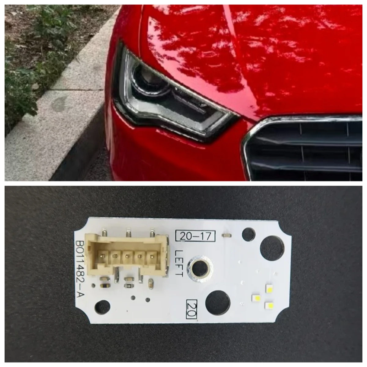 New White LED Headlight DRL Light Source Circuit Board Ballast Microchip Repair Parts For Audi A3 S3 2016-2019 Low Specification