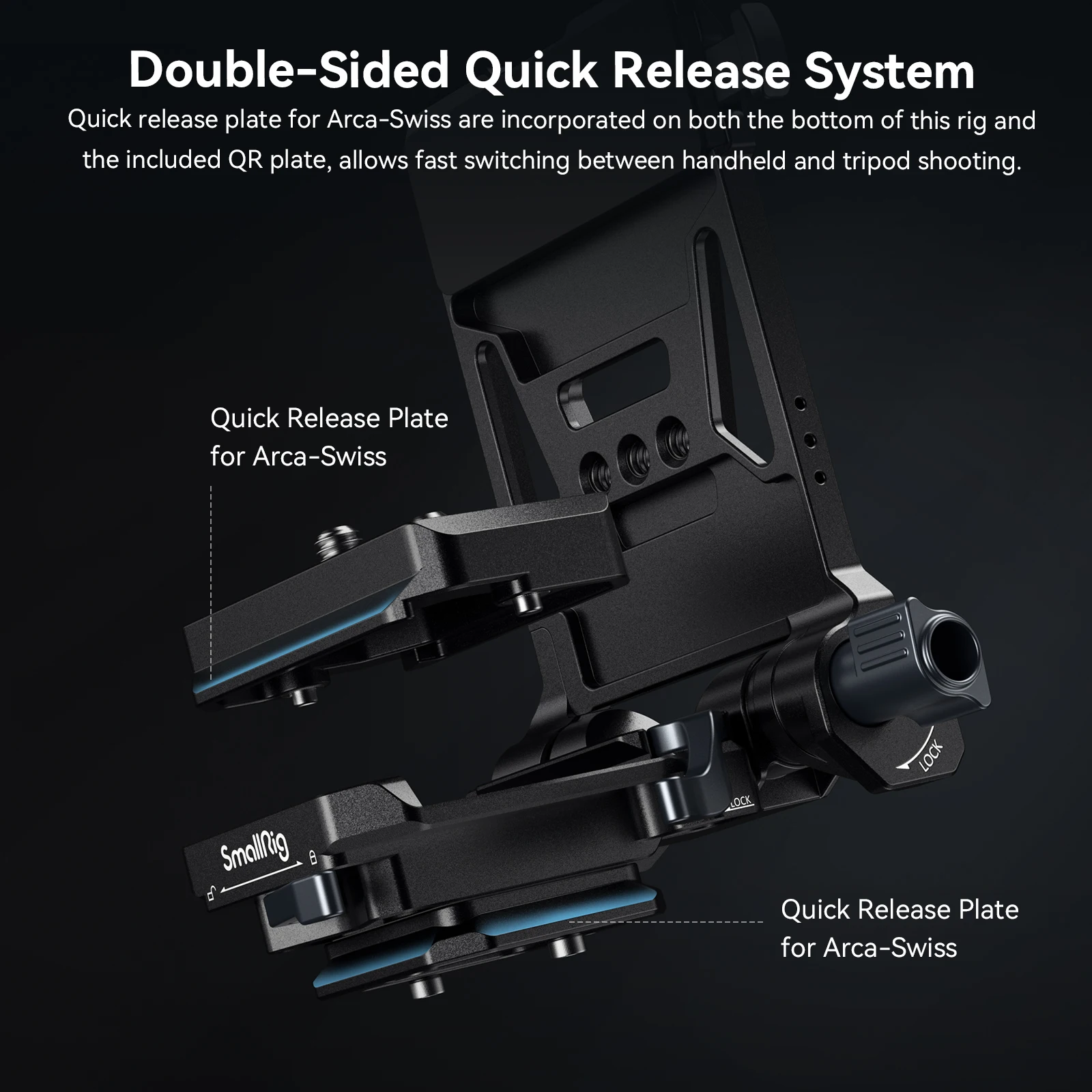 SmallRig Foldable V Mount Battery Plate Tool-Free All-in One Mounting Solution for Sony for Canon for Panasonic DSLR Cameras