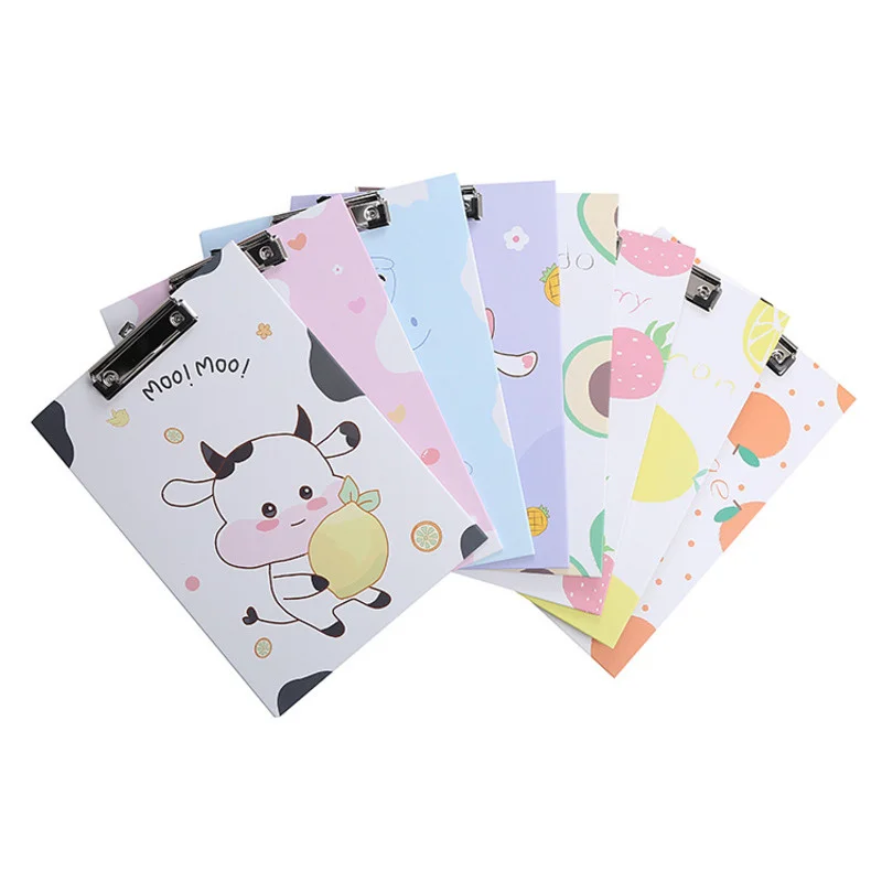 

Fresh Color A4 Folder Board Lovely Student Test Paper Folder Office Storage File Folders Multiple choices