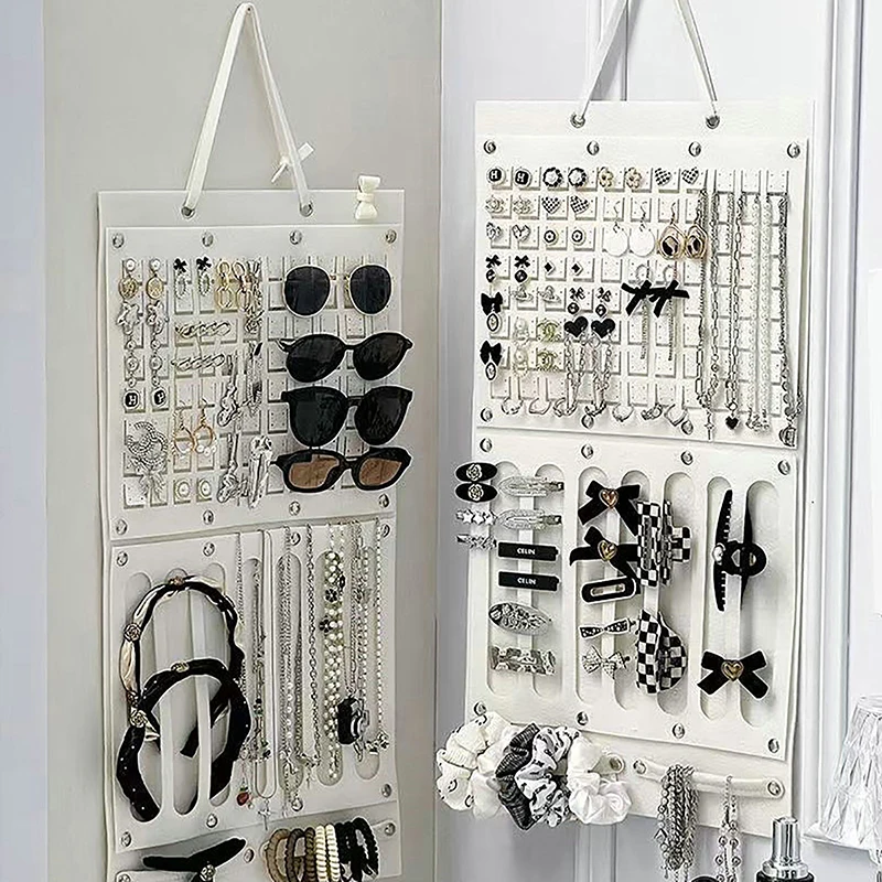 

Hair Clip Earring Organizer Large Capacity Headband Holder, Wall Hanging Clip Storage Hanger Space Saving Wall Decor