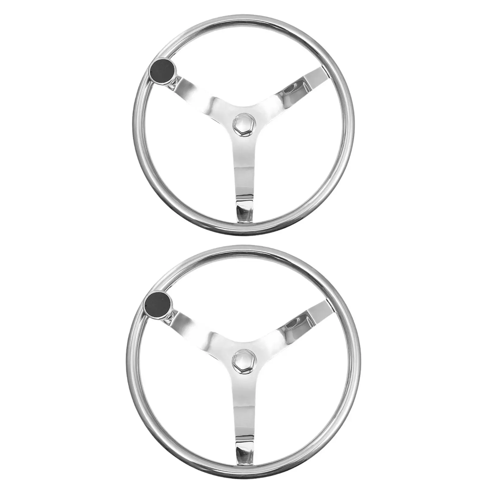 

Boat Steering Wheels Professional 3 Spoke for Pontoon Boat Outdoor Ships