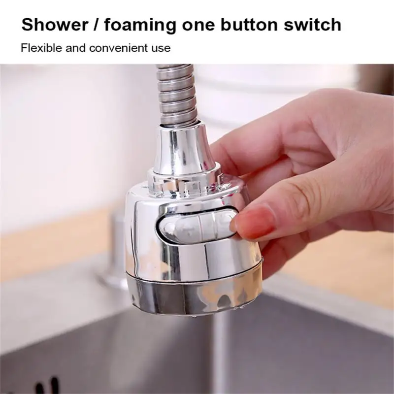 Water Tap Nozzle Anti-splash Faucet 360 Rotating Extender Tap Adjustable Dual Mode Sprayer Filter Diffuser Water Saving Nozzle