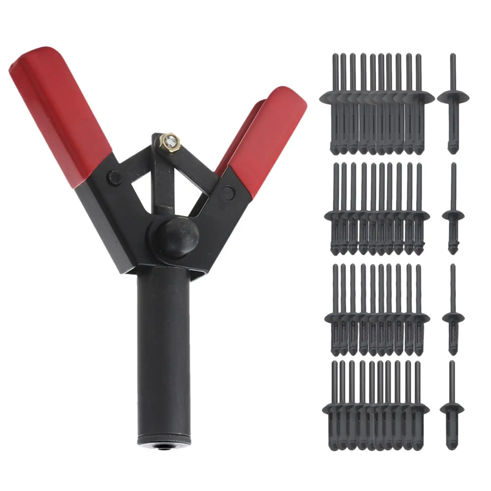 41Pcs Pp Rivet Set Liner Fastener Rivet Nylon Fastener Hand Riveter