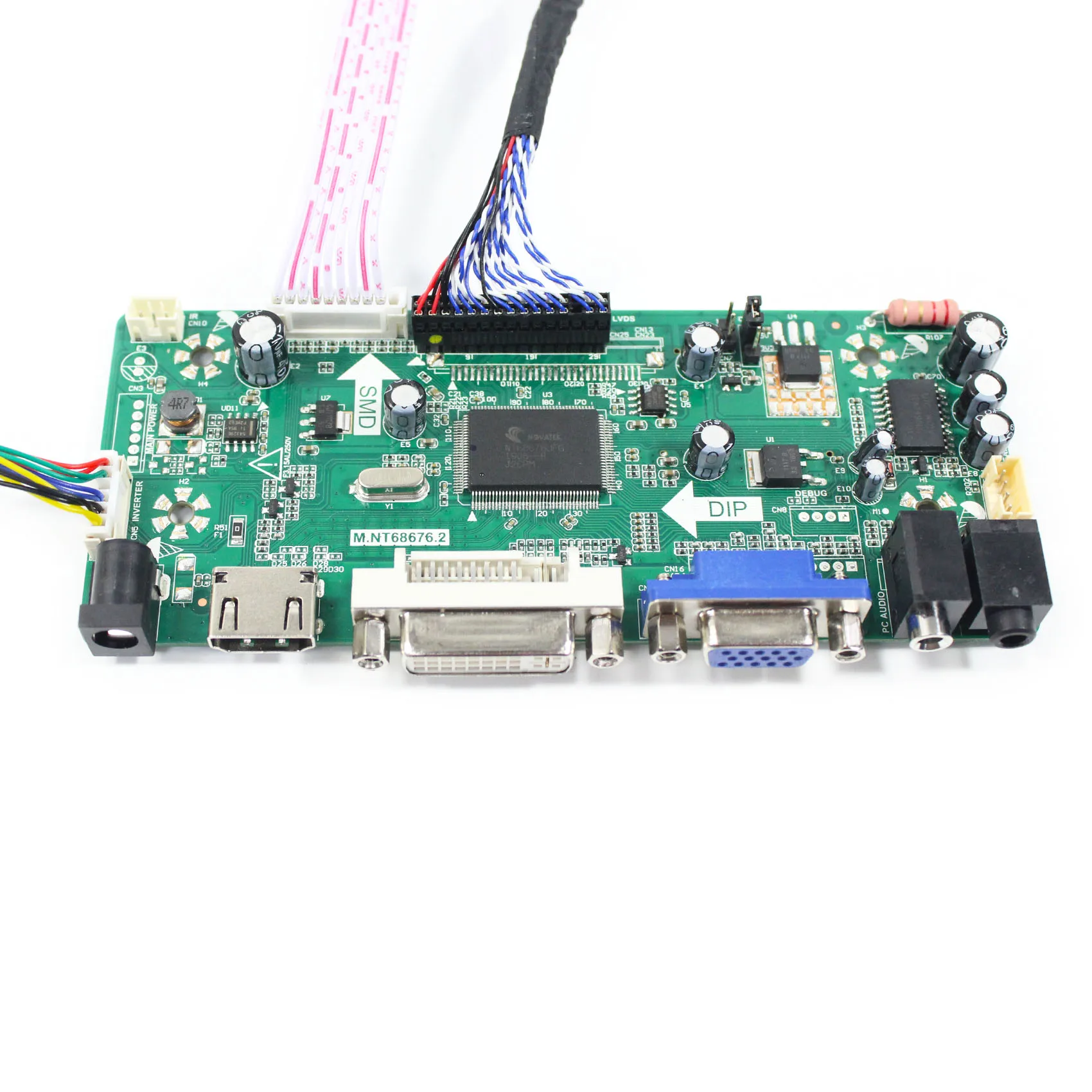 Плата контроллера ЖК-дисплея HD-MI DVI VGA NT68676 и 19-дюймовый ЖК-экран LQ190E1LW61 1280X1024
