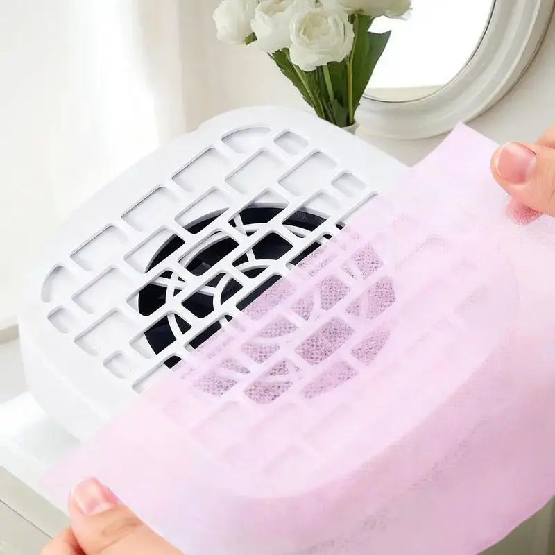 100 ورقة مسمار مجمع الغبار ورق فلتر القطن استبدال مسمار كنس تصفية الأقمشة غير المنسوجة ورقة مانيكير الملحقات