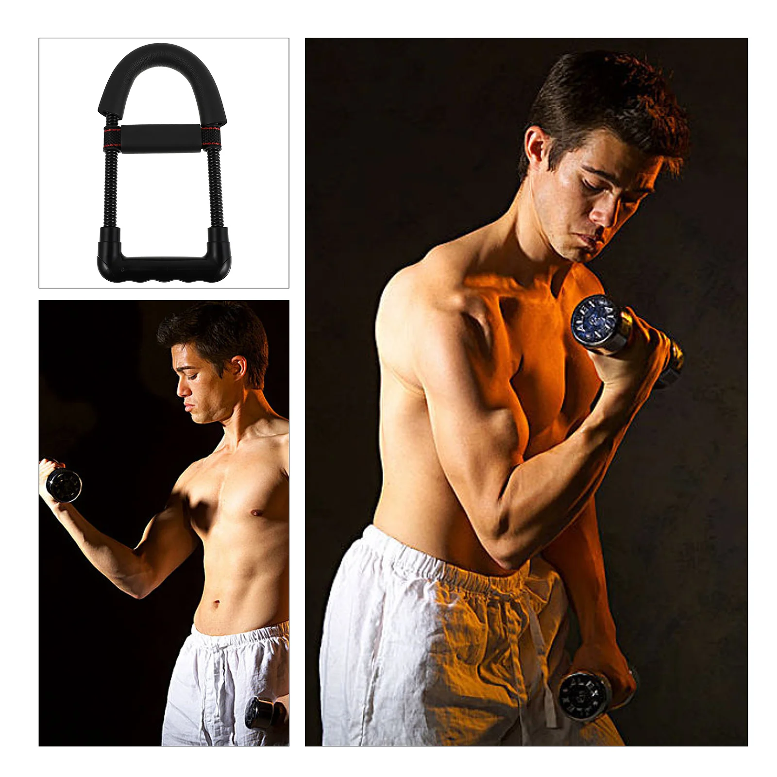 

1Pcs Hand Grip Exerciser Wrist Strength Trainer Forearm Training Device Equipment for Grip Improvement