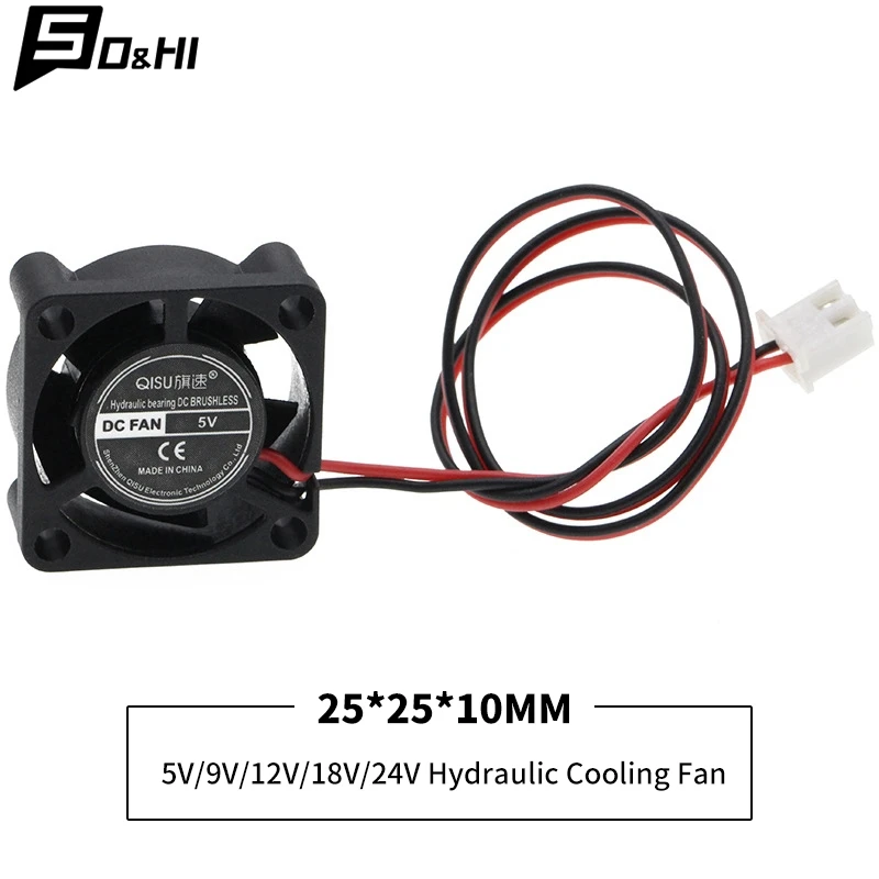 Cooling Fan 25x25mm 30x30mm DC 5V 12V 18V 24V Cooler Brushless Chipset Heatsink Mini Cooling Fan For Pinter Parts Projector