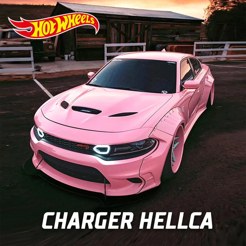 جديد حقيقي الساخن عجلات دودج تشارجر Hellcat محاكاة سيارة لعبة مجسمة المقتنيات هدية عيد في الأوراق المالية #1