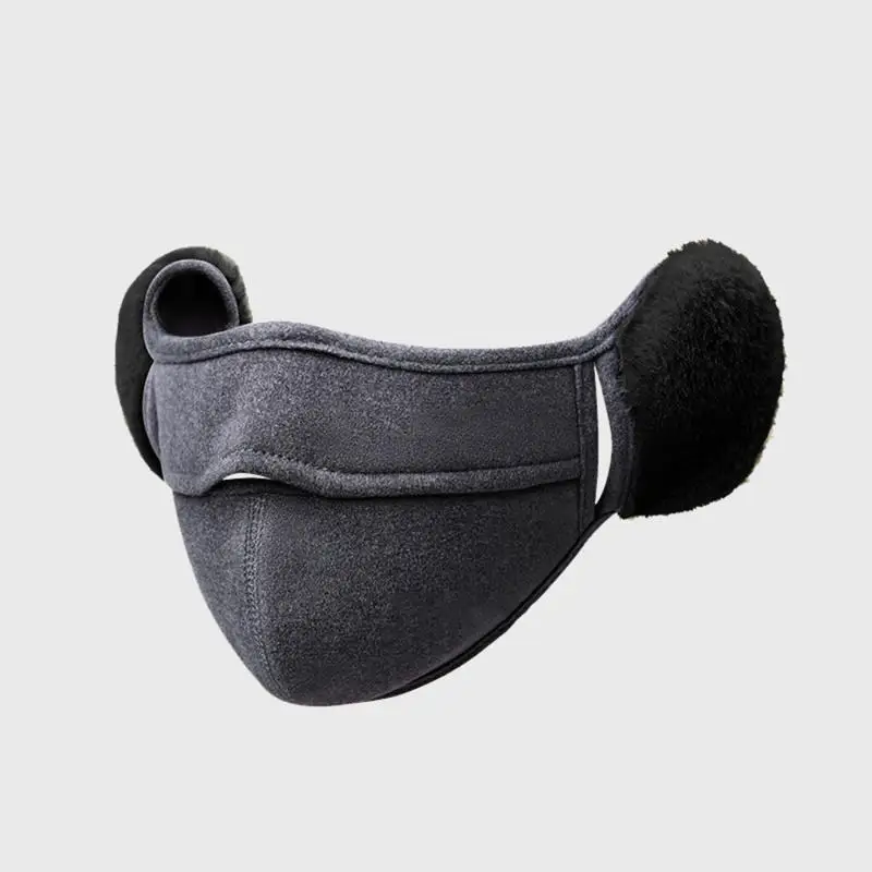 New Simple Thermal Earmuffs Mask Autumn And Winter Windproof Fleece Winter Mask Plush Wrap Mask Cycling Earflap