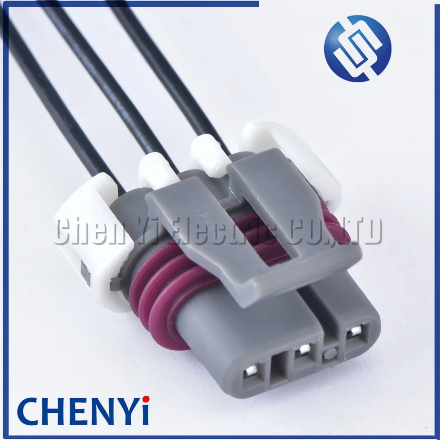 Conector à prova d'água automotivo de 3 pinos fêmea LS MAP e sensor de velocidade do motor 58x com plugue de fiação 12129946 com fios de 15cm.