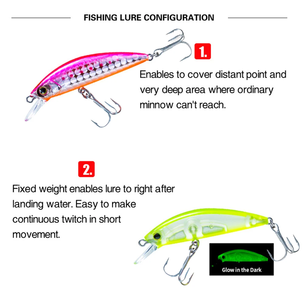 1 ~ 10PCS Schwere Gewicht Minnow 90mm/110mm Sinking Jerkbait Longcast Angeln Locken Salzwasser Meer bass Kunststoff Künstliche Köder Tackle