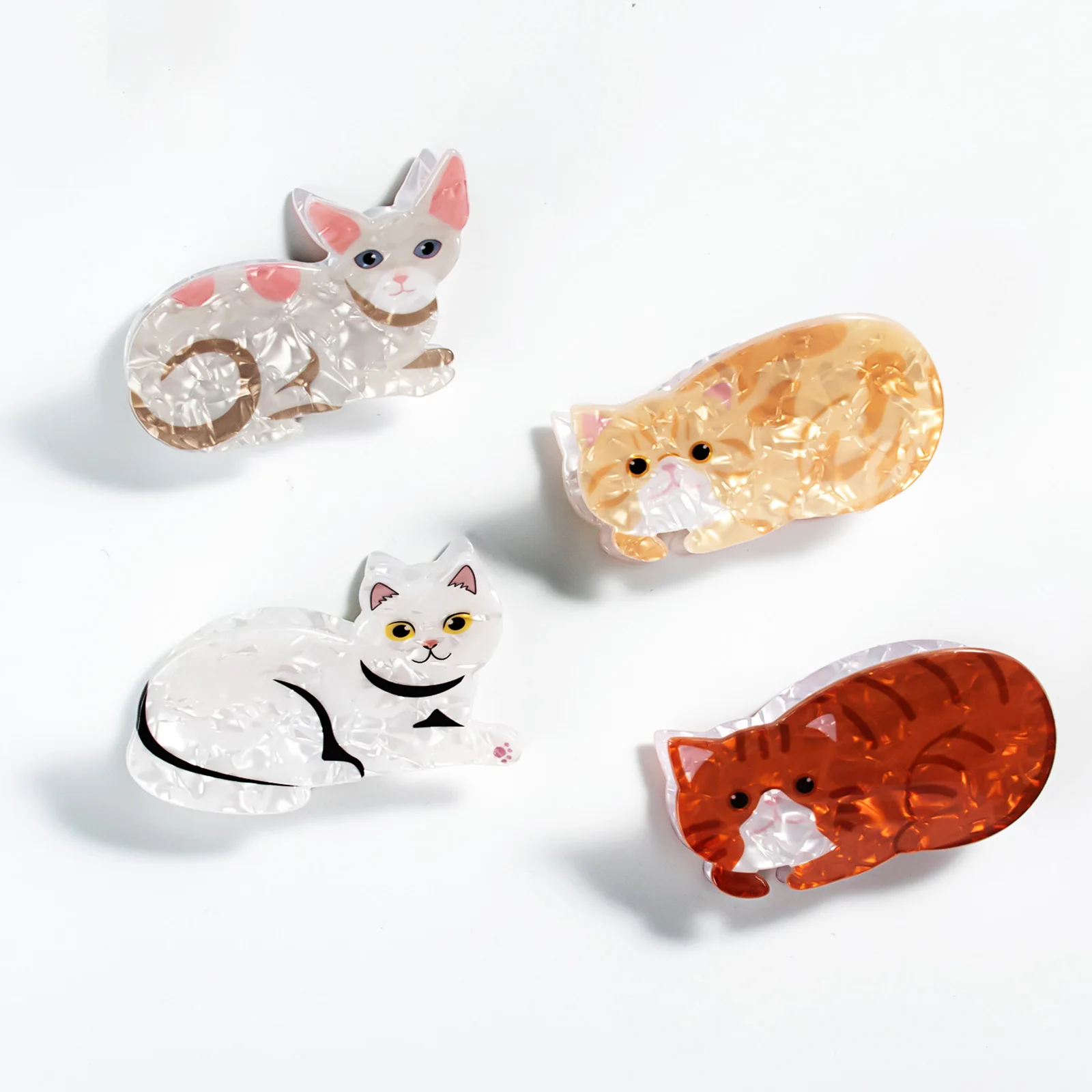 1pc Cute Cartoon Cat Dog Hair Claw Clips PVC Hair Clips Headwear For Women Girls Fashion Hair Barrette Accessories Gift Headwear