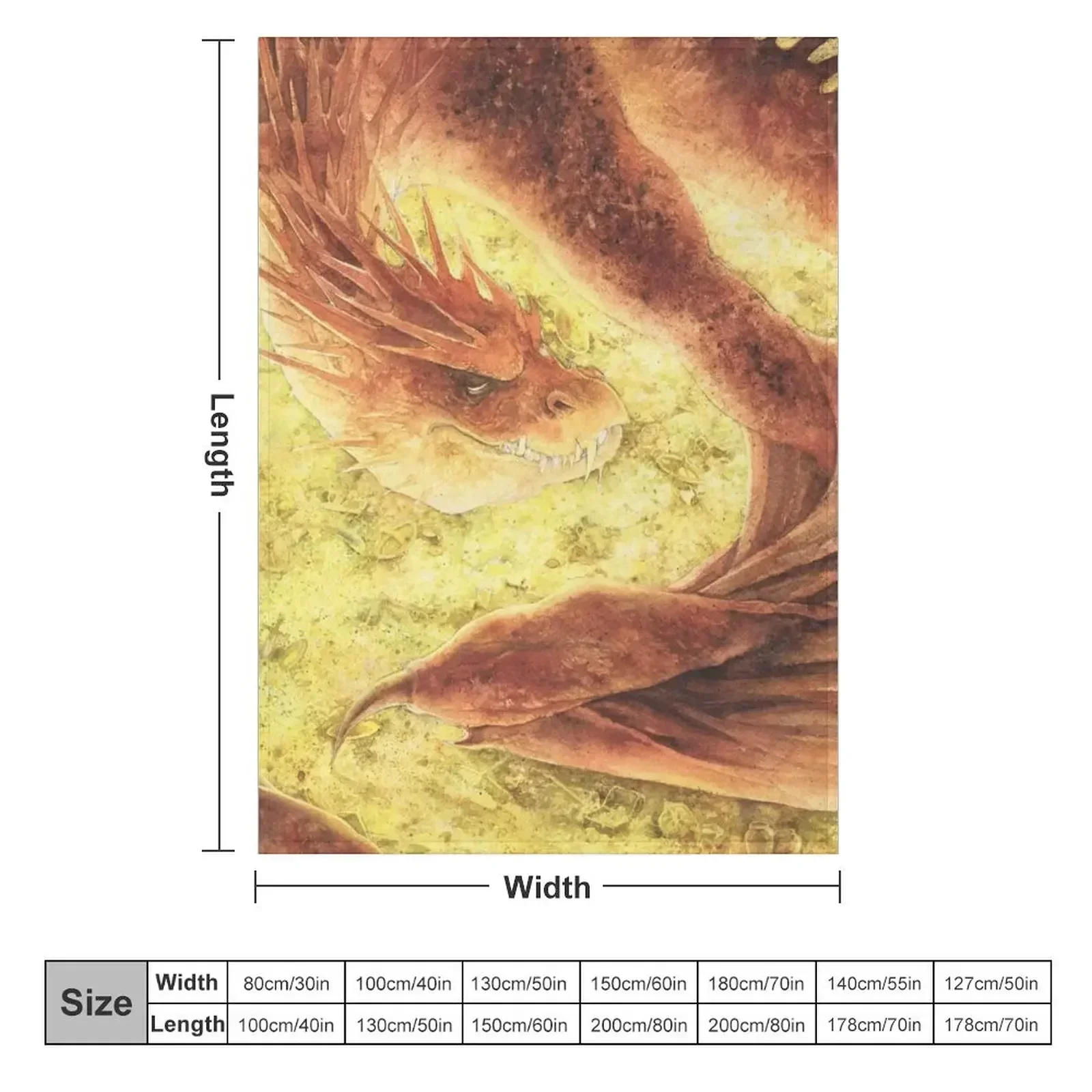 SLEEPING SMAUG Throw Blanket Moving Luxury Thicken Cute Blankets