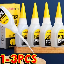 1-3pcs 502 Super Glue Instant Quick-drying Cyanoacrylate Adhesive Leather Rubber Wood Metal Strong Bond Liquid Glue Tool