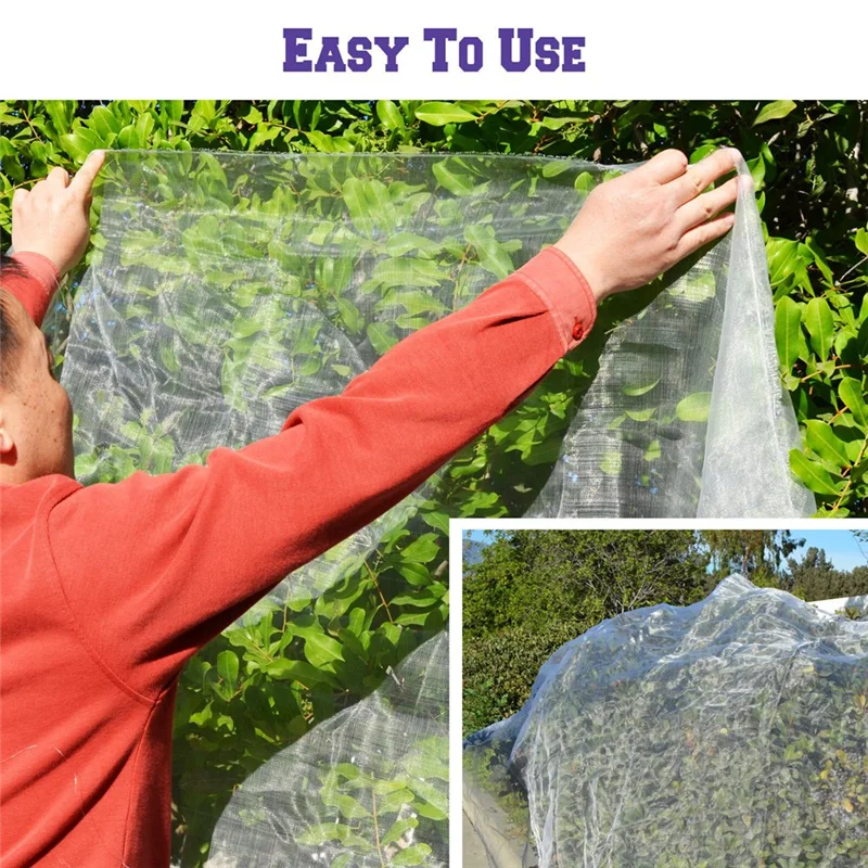【Superdeals】Mosquito Garden Bug Insect Netting Insect Barrier Bird Net Plant Protect Mesh