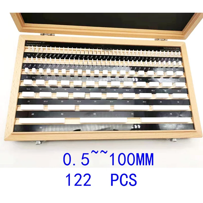 Zirconia super-hard wear-resistant ceramic measuring block Set block gauge  caliper calibration blocks20PCS micrometer calibra