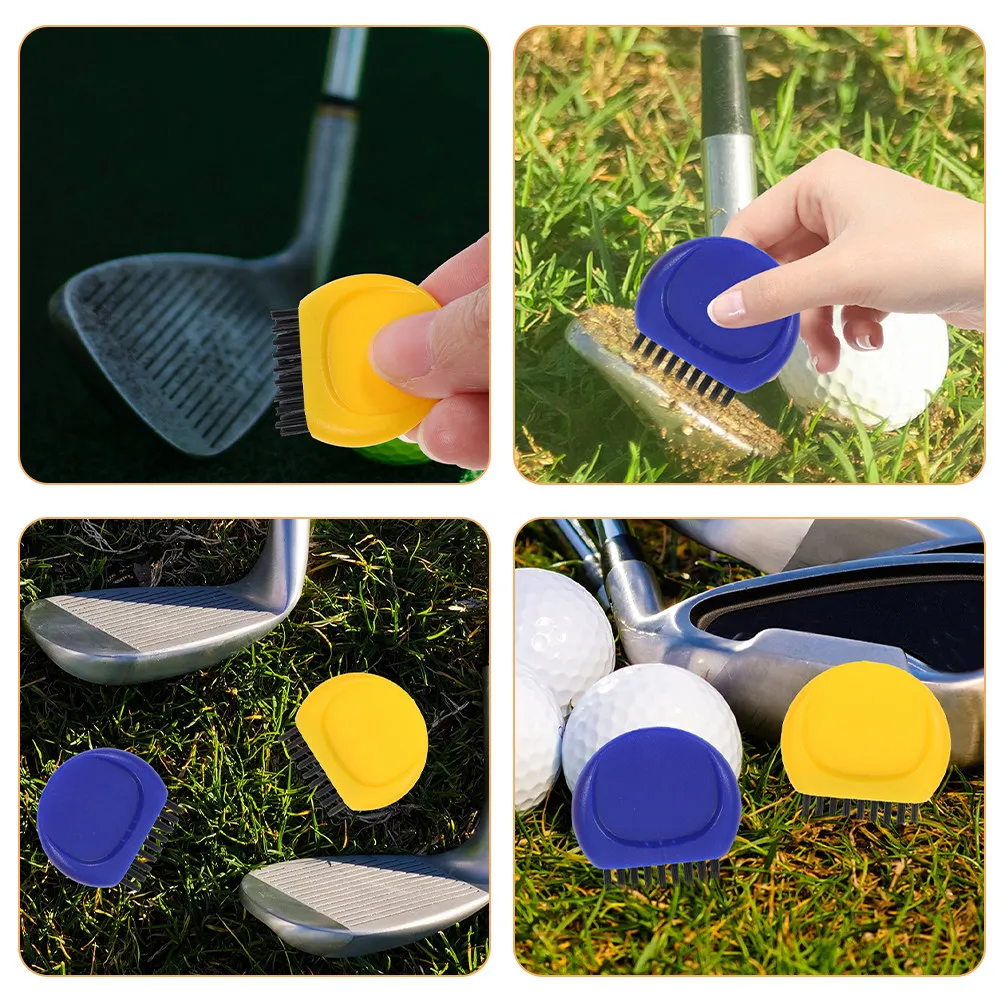 

Набор из 6 щеток для гольфа: многоразовые, долговечные, с прочной щетиной, эффективные для чистки мячей и клюшек, идеально подходят для гольфистов.