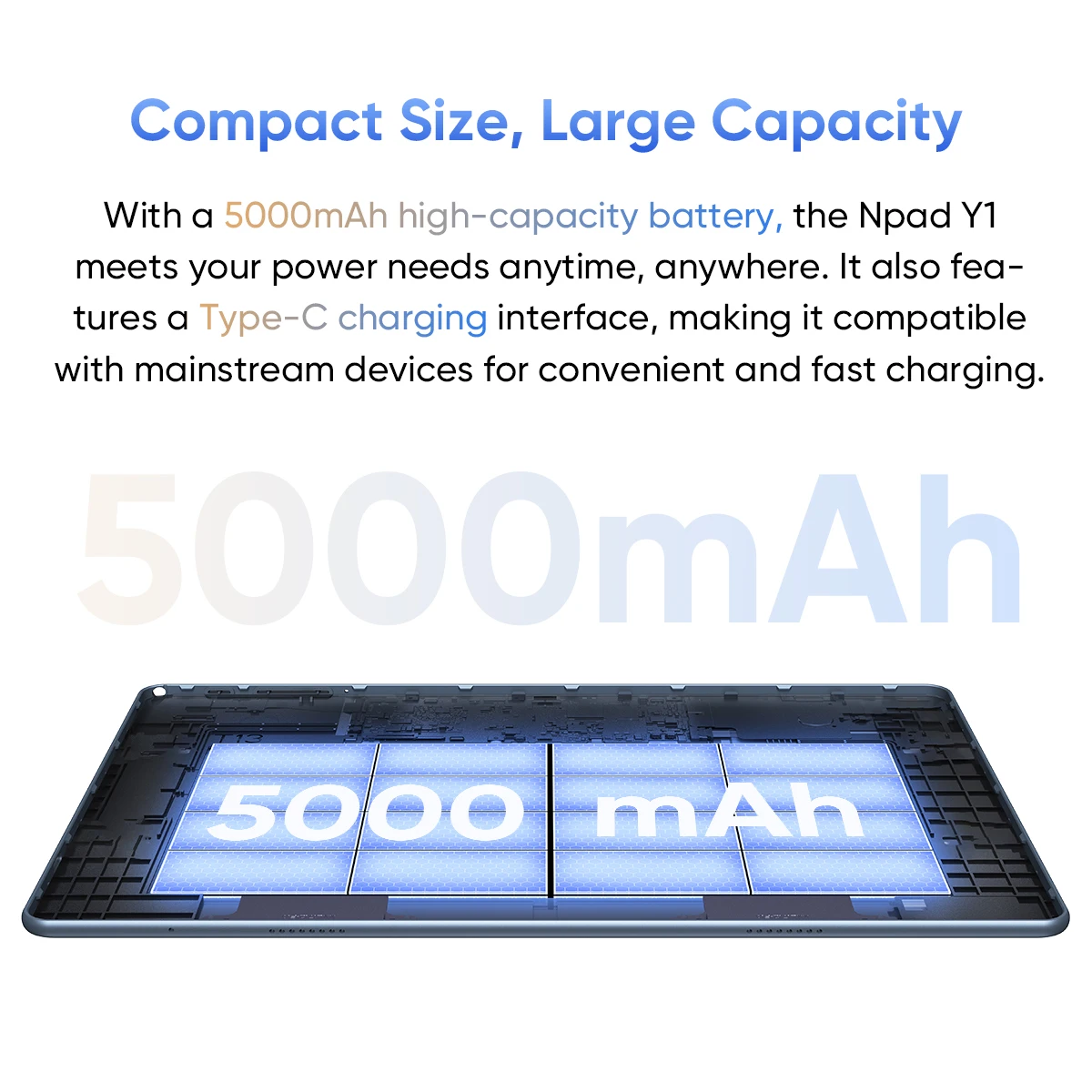 N-ONE Npad Y1 10.1 Inch Tablet Android 14 8(4+4)GB 64GB 1280*800 IPS Screen 5000mAh Battery UNISOC RK3562 4-Cores WIFI Tablet