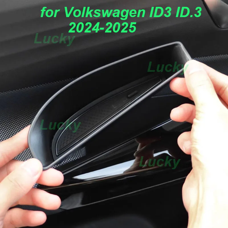

Car Door Handle Storage Box for Volkswagen VW ID3 ID.3 2024-2025 Door Panel Slot Waterproof Storage Box Interior Accessories