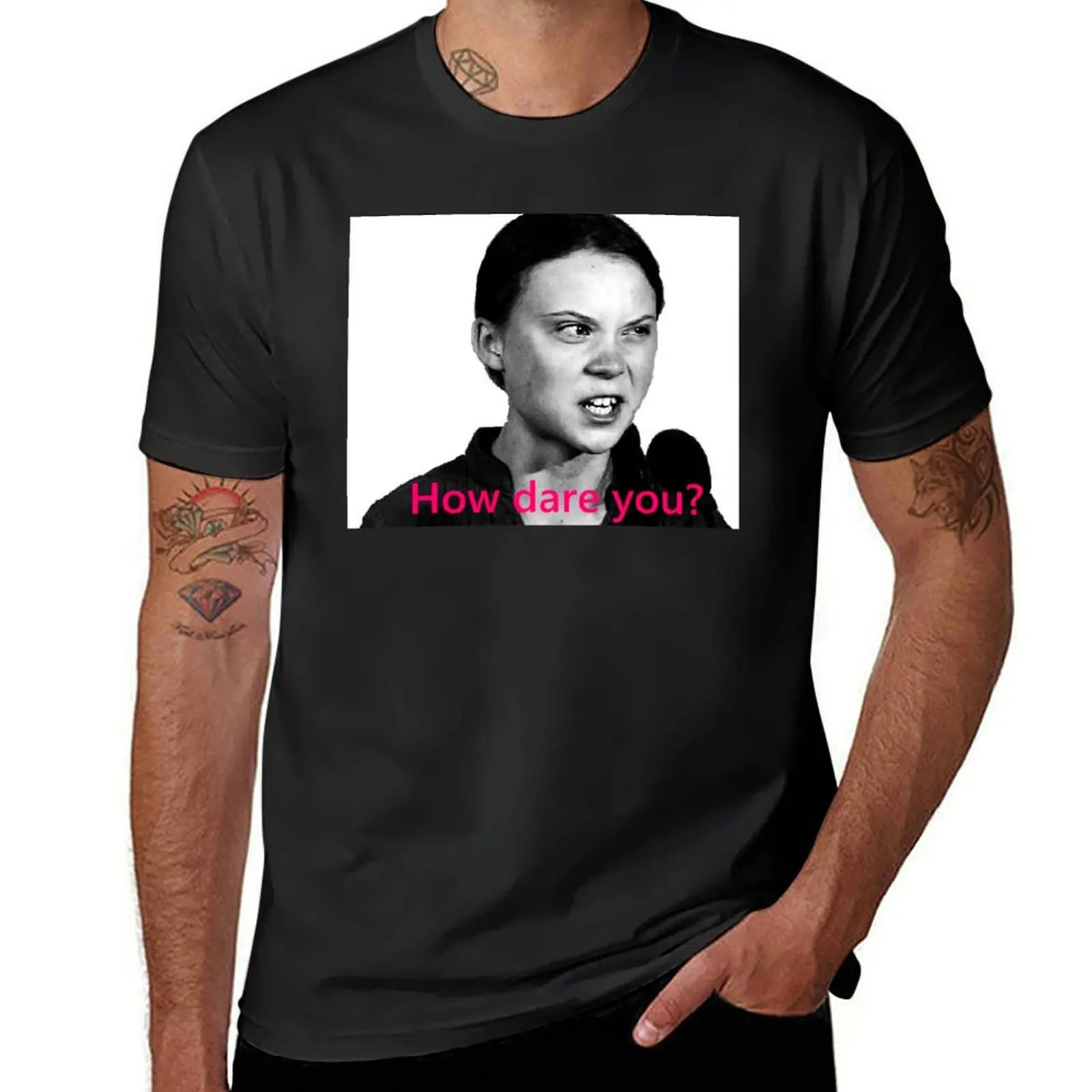 

Angry Greta T-Shirt plus size clothes Short sleeve tee anime t shirts Man t-shirt t shirt for men