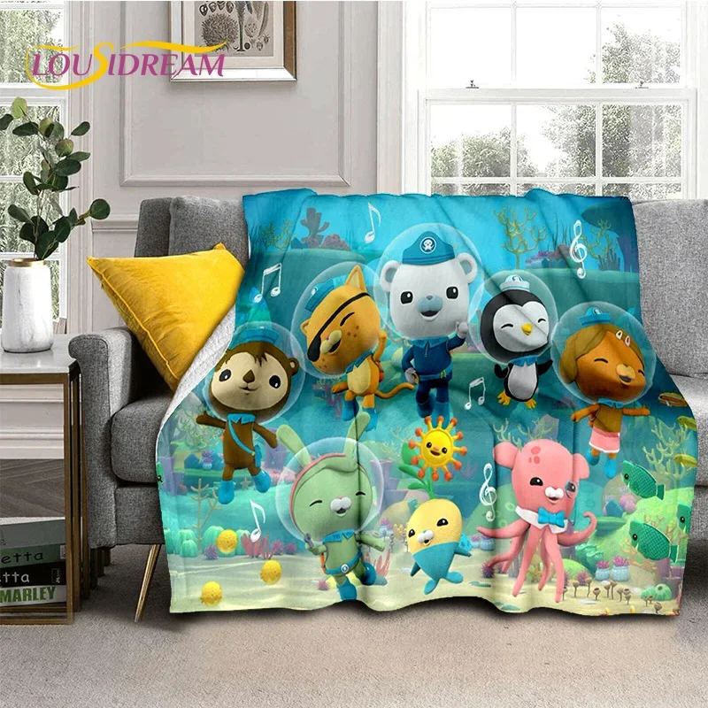 The Octonauts Barnacles Cute Cartoon Soft Blankets,Keep Warm Flannel Throw Blanket for Picnic Beds Sofa Home Bedroom Gifts Kids