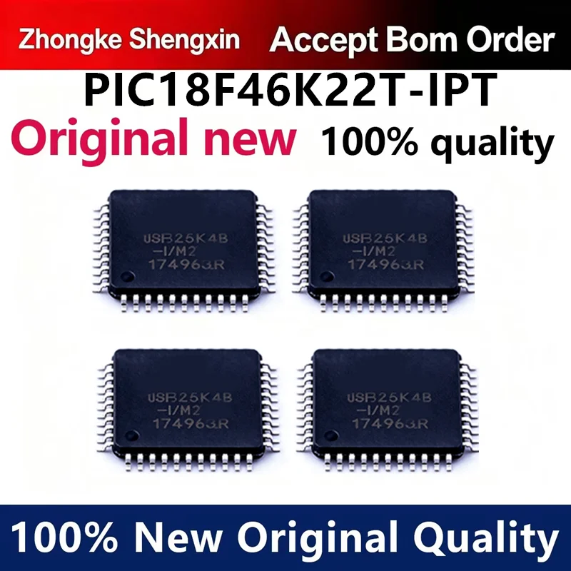 （5pcs-100pcs）PIC18F46K22T-IPT Integrated Circuit IC Electronic Components PIC18F46K22T-I PIC18F46